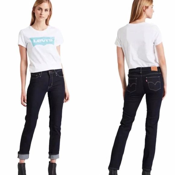 Levis 712 Dark Wash Slim Leg Like New - Picture 2 of 13